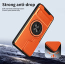 Samsung S26 Ultra Magnetic Ring Stand Case with Camera Slide Cover [Orange]