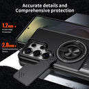 Samsung S26 Ultra Magnetic Ring Stand Case with Camera Slide Cover [Red]