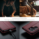 Samsung Galaxy S26 Ultra CaseMe Retro Wallet Case [Maroon]
