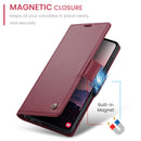Samsung Galaxy S26 Ultra CaseMe Retro Wallet Case [Maroon]