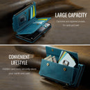 Samsung Galaxy A55 Crossbody Case with Strap, Card Slots & Zipper Pocket [Teal]