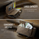 Samsung Galaxy A56 Crossbody Case with Strap, Card Slots & Zipper Pocket [Coffee]