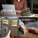 Samsung Galaxy A56 Crossbody Case with Strap, Card Slots & Zipper Pocket [Coffee]