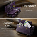 Samsung Galaxy A56 Crossbody Case with Strap, Card Slots & Zipper Pocket [Purple]
