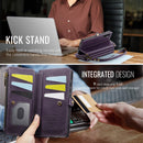 Samsung Galaxy A56 Crossbody Case with Strap, Card Slots & Zipper Pocket [Purple]