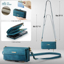 Samsung Galaxy A56 Crossbody Case with Strap, Card Slots & Zipper Pocket [Teal]