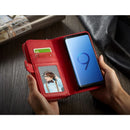 Samsung S9 Case Zipper Wallet (Red) 7