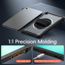 Samsung Tab A11+ A11 Plus Rugged Case - 360° Stand, Hand & Shoulder Strap - Shockproof - Black