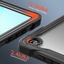 Samsung Tab A11+ A11 Plus Rugged Case - 360° Stand, Hand & Shoulder Strap - Shockproof - Black