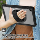 Samsung Tab A11+ A11 Plus Rugged Case - 360° Stand, Hand & Shoulder Strap - Shockproof - Black