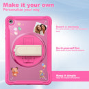 Samsung Tab A11+ A11 Plus Rugged Case - 360° Stand, Hand & Shoulder Strap - Shockproof - Rose