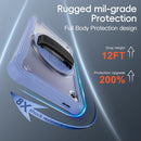 Samsung Tab A11 Rugged Case - 360° Stand, Hand & Shoulder Strap - Shockproof - Lavender