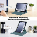 Samsung Galaxy Tab A9 Plus A9+ 360° Rotating Keyboard Case with Pencil Holder Teal