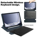 Samsung Galaxy Tab A9 Plus A9+ 360° Rotating Keyboard Case with Pencil Holder Navy