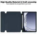 Samsung Galaxy Tab A9 Plus A9+ 360° Rotating Keyboard Case with Pencil Holder Navy