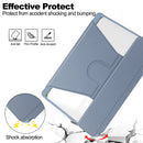 Rotating Acrylic Back PU Leather Case for Samsung Galaxy Tab A9+/A11+ with Pencil Holder [Lavender]