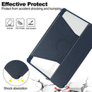 Samsung Tab A11 Plus A11+ Rotating Acrylic Back PU Leather Case with Pencil Holder [Navy]
