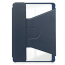 Samsung Tab A9 Plus A9+ Rotating Acrylic Back PU Leather Case with Pencil Holder Navy