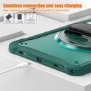 Samsung Tab A9+ A9 Plus Rugged Case - 360° Stand, Hand & Shoulder Strap - Shockproof - Green