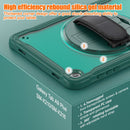 Samsung Tab A9+ A9 Plus Rugged Case - 360° Stand, Hand & Shoulder Strap - Shockproof - Green