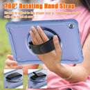 Samsung Tab A9+ A9 Plus Rugged Case - 360° Stand, Hand & Shoulder Strap - Shockproof - Lavender