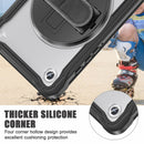 Samsung Tab A9 Rugged Case - 360° Stand, Hand & Shoulder Strap - Shockproof - Black