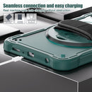 Samsung Tab A9 Rugged Case - 360° Stand, Hand & Shoulder Strap - Shockproof - Green