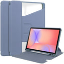 Rotating Acrylic Back PU Leather Case for Samsung Galaxy Tab S10Lite/S10FE/S9FE/S9 with Pencil Holder [Lavender]
