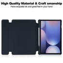 360° Rotating Keyboard Case for Samsung Galaxy Tab S10+/S9+/S9FE+/S8+ – Detachable Keyboard with Pencil Holder [Navy]