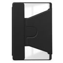 Rotating Acrylic Back PU Leather Case for Samsung Galaxy Tab S10Ultra/S9Ultra/S8Ultra with Pencil Holder [Black]