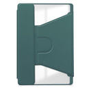 Rotating Acrylic Back PU Leather Case for Samsung Galaxy Tab S10Ultra/S9Ultra/S8Ultra with Pencil Holder [Teal]