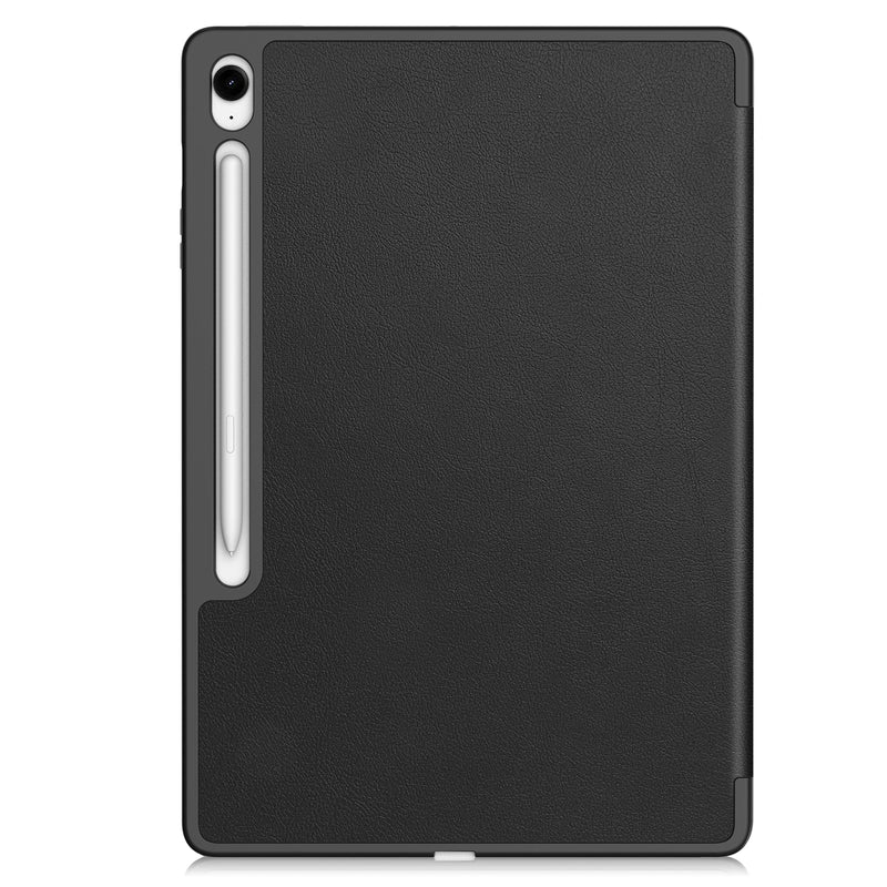 Samsung Tab S10FE Plus X620 Tri Fold Pen Holder Case [Black]