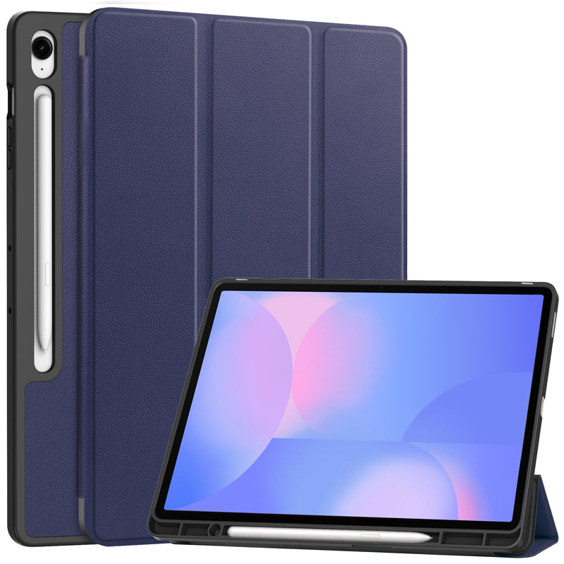 Samsung Tab S10FE Plus X620 Tri Fold Pen Holder Case [Navy]