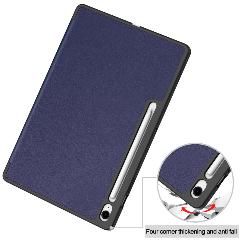 Samsung Tab S10FE Plus X620 Tri Fold Pen Holder Case [Navy]