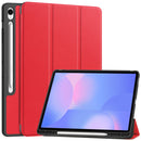 Samsung Tab S10FE Plus X620 Tri Fold Pen Holder Case [Red]