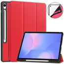 Samsung Tab S10FE Plus X620 Tri Fold Pen Holder Case [Red]