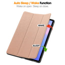 Samsung Tab S10FE Plus X620 Tri Fold Pen Holder Case [Rose Gold]