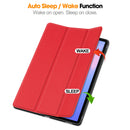 Samsung Tab S10FE Plus X620 Tri Fold Pen Holder Case [Red]