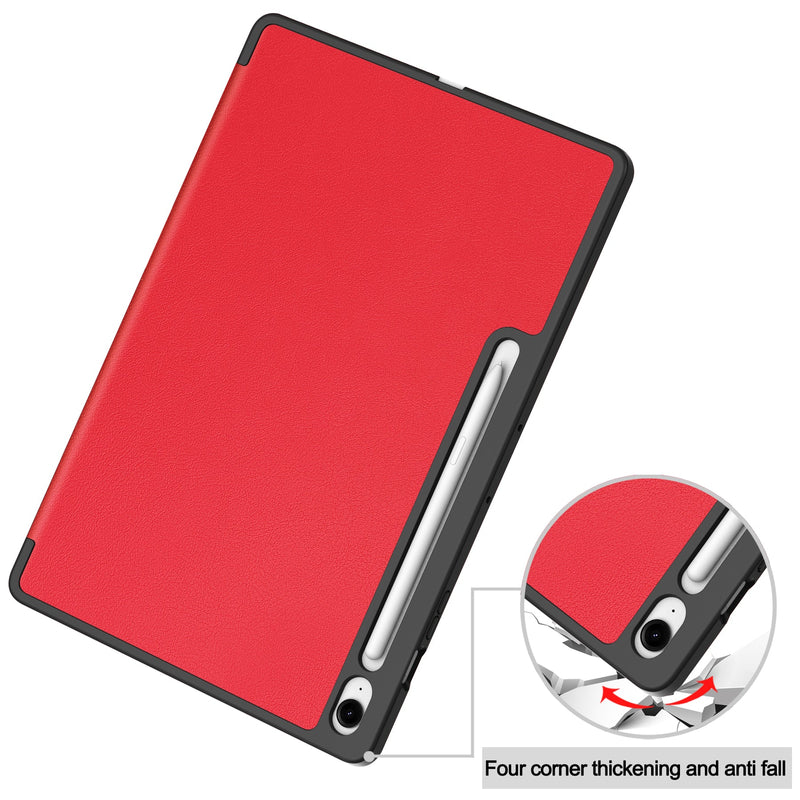 Samsung Tab S10FE Plus X620 Tri Fold Pen Holder Case [Red]