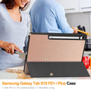 Samsung Tab S10FE Plus X620 Tri Fold Pen Holder Case [Rose Gold]