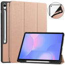 Samsung Tab S10FE Plus X620 Tri Fold Pen Holder Case [Rose Gold]