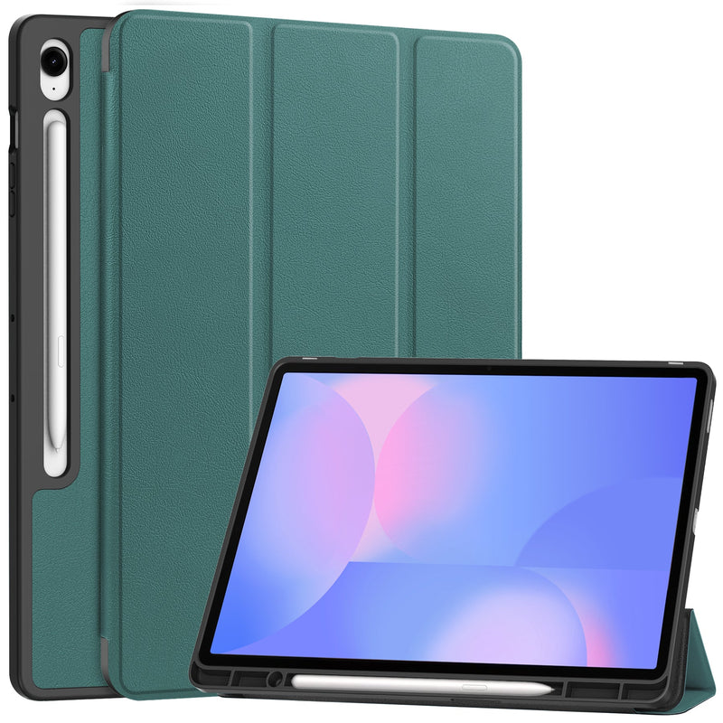 Samsung Tab S10FE Plus X620 Tri Fold Pen Holder Case [Teal]