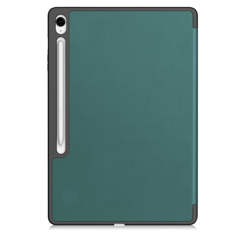 Samsung Tab S10FE Plus X620 Tri Fold Pen Holder Case [Teal]