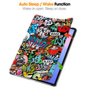 Samsung Tab S10FE Plus X620 Designer Tri-Fold Case [Graffiti]