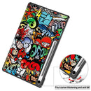 Samsung Tab S10FE Plus X620 Designer Tri-Fold Case [Graffiti]