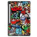 Samsung Tab S10FE Plus X620 Designer Tri-Fold Case [Graffiti]
