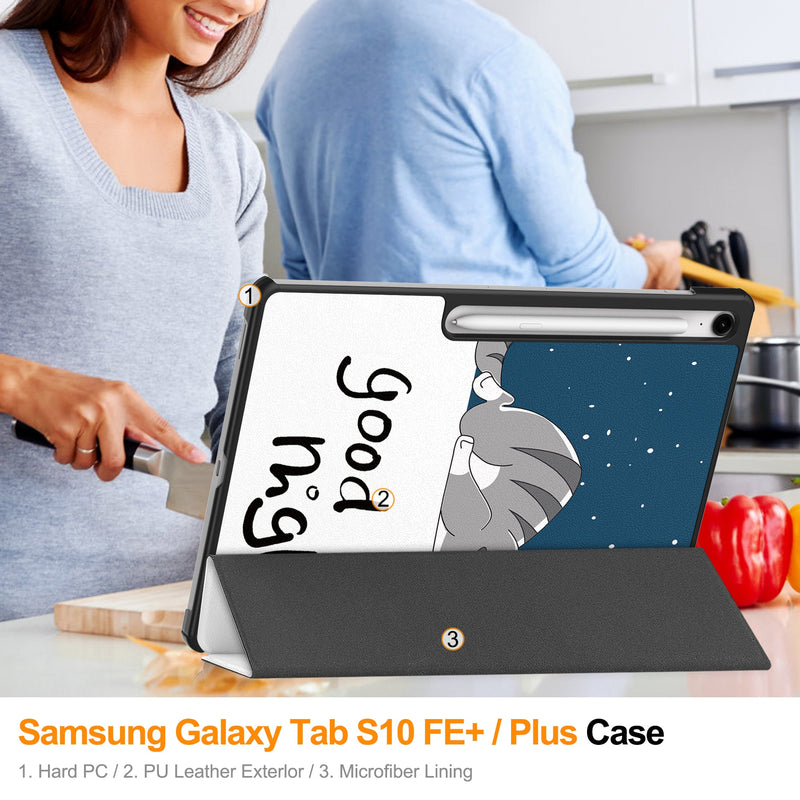 Samsung Tab S10FE Plus X620 Designer Tri-Fold Case [LazyCat]