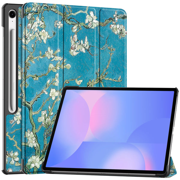 Samsung Tab S10FE Plus X620 Designer Tri-Fold Case [Plum Tree]