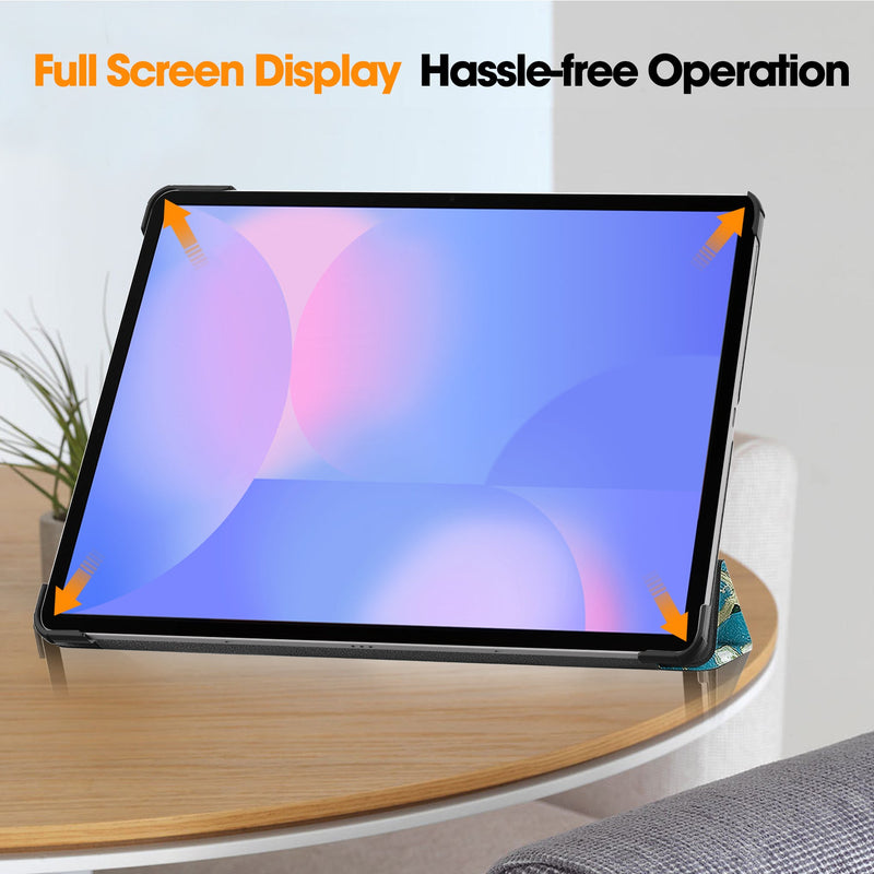 Samsung Tab S10FE Plus X620 Designer Tri-Fold Case [Plum Tree]