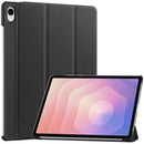 KST Tri-fold PU Leather Case for Samsung Galaxy Tab S11 [Black]